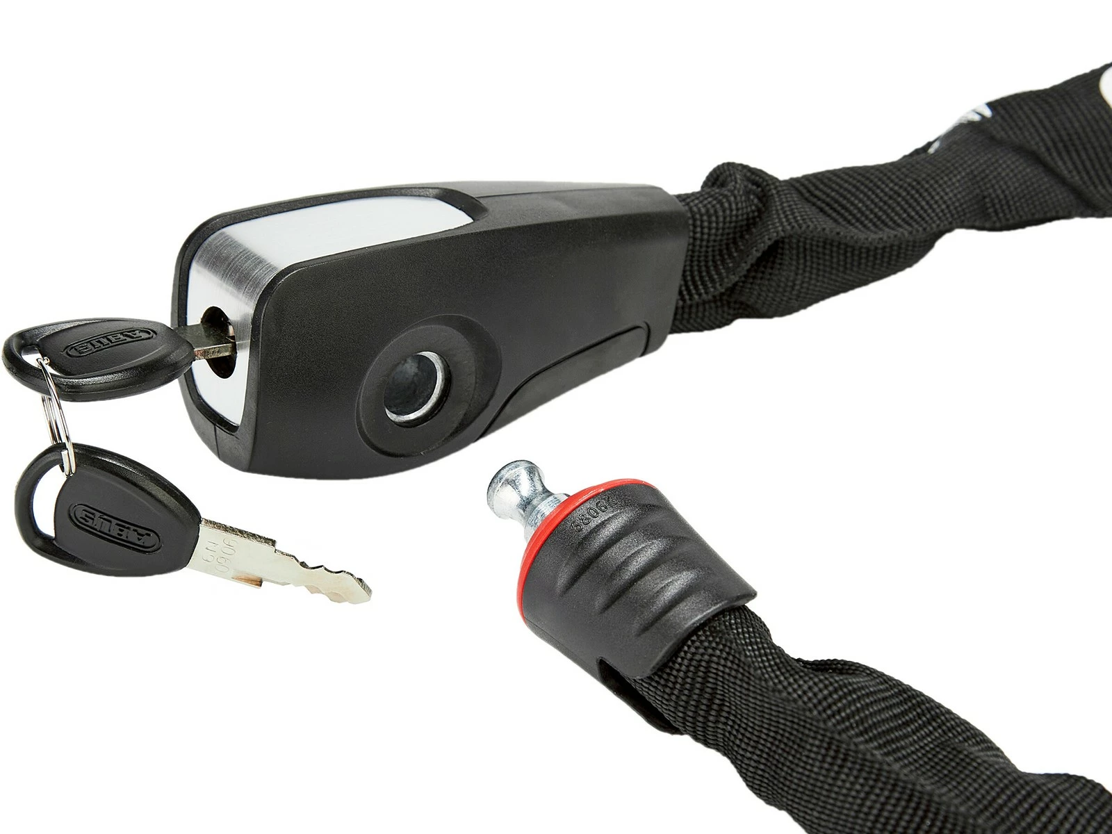 ABUS Antivol Catena 6806 à Clef - 110cm Black White – Image 2