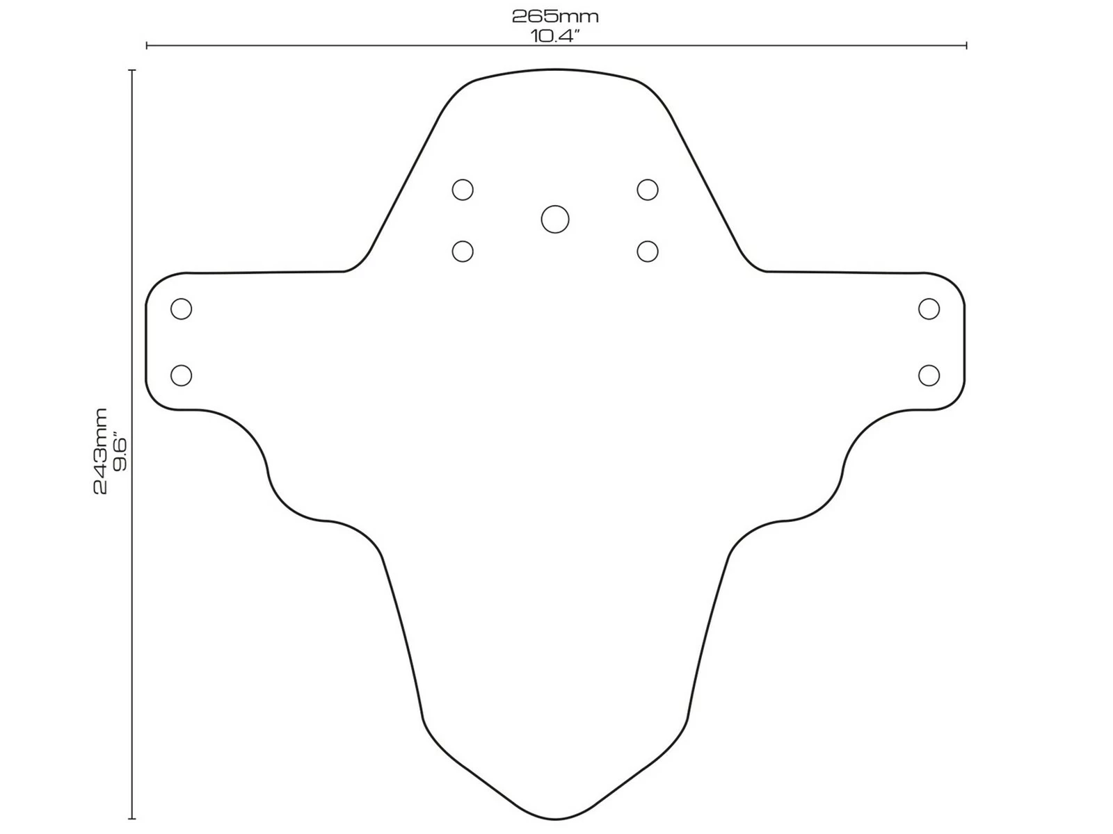 All-mountain-style AMS Garde Boue Avant Bear Mud Guard – Image 4