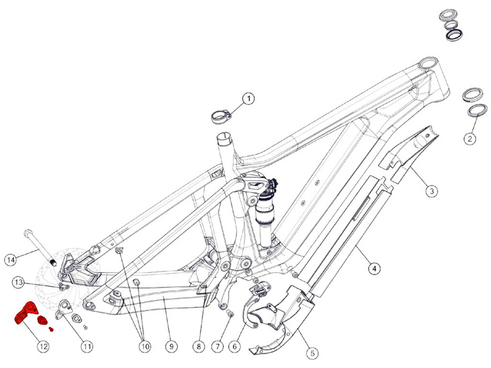 BMC Dropout 63 Patte De DĂ©railleur Trailfox AMP 301235 (direct-mount Shimano) â Image 2