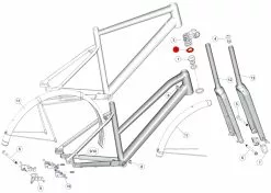 BMC Topcone MSM01 46mm 257, Alpenchallenge AL, URS AL, Roadmachine X AL - 30002029