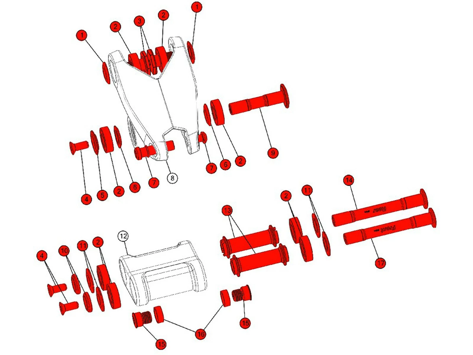 BMC Visserie De Biellette N°14 Pour Fourstroke 02 / Sportelite APS - 216081 – Image 2