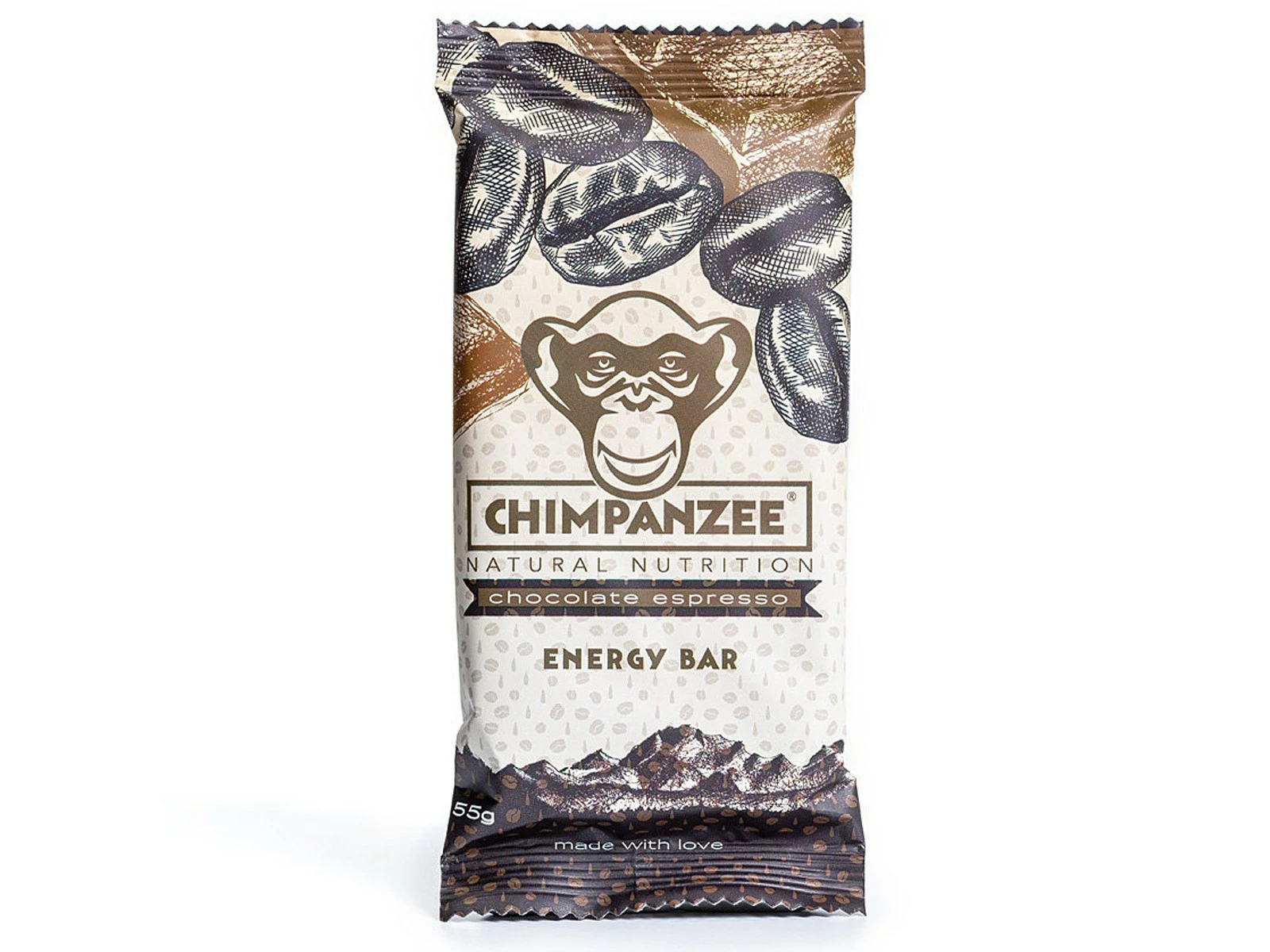 Chimpanzee Nutrition CHIMPANZEE Barre énergétique Chocolat Expresso - 65g
