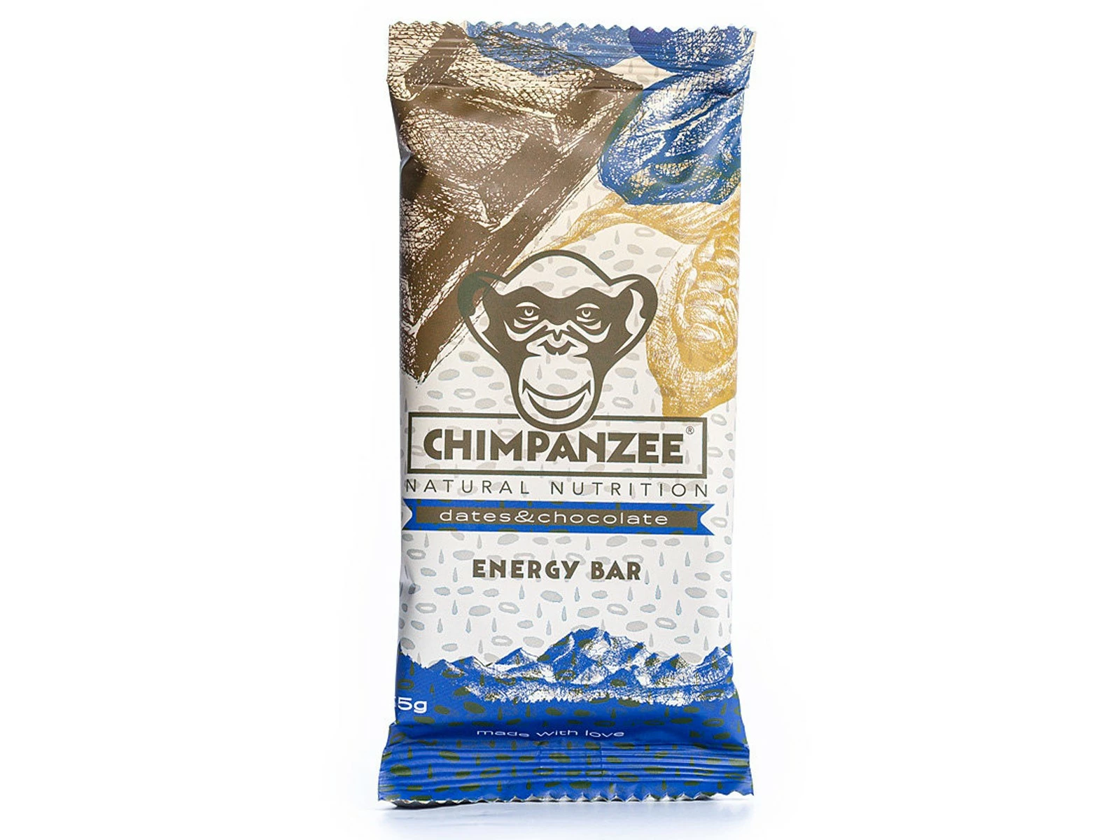 Chimpanzee Nutrition CHIMPANZEE Barre énergétique Dattes Chocolat - 65g