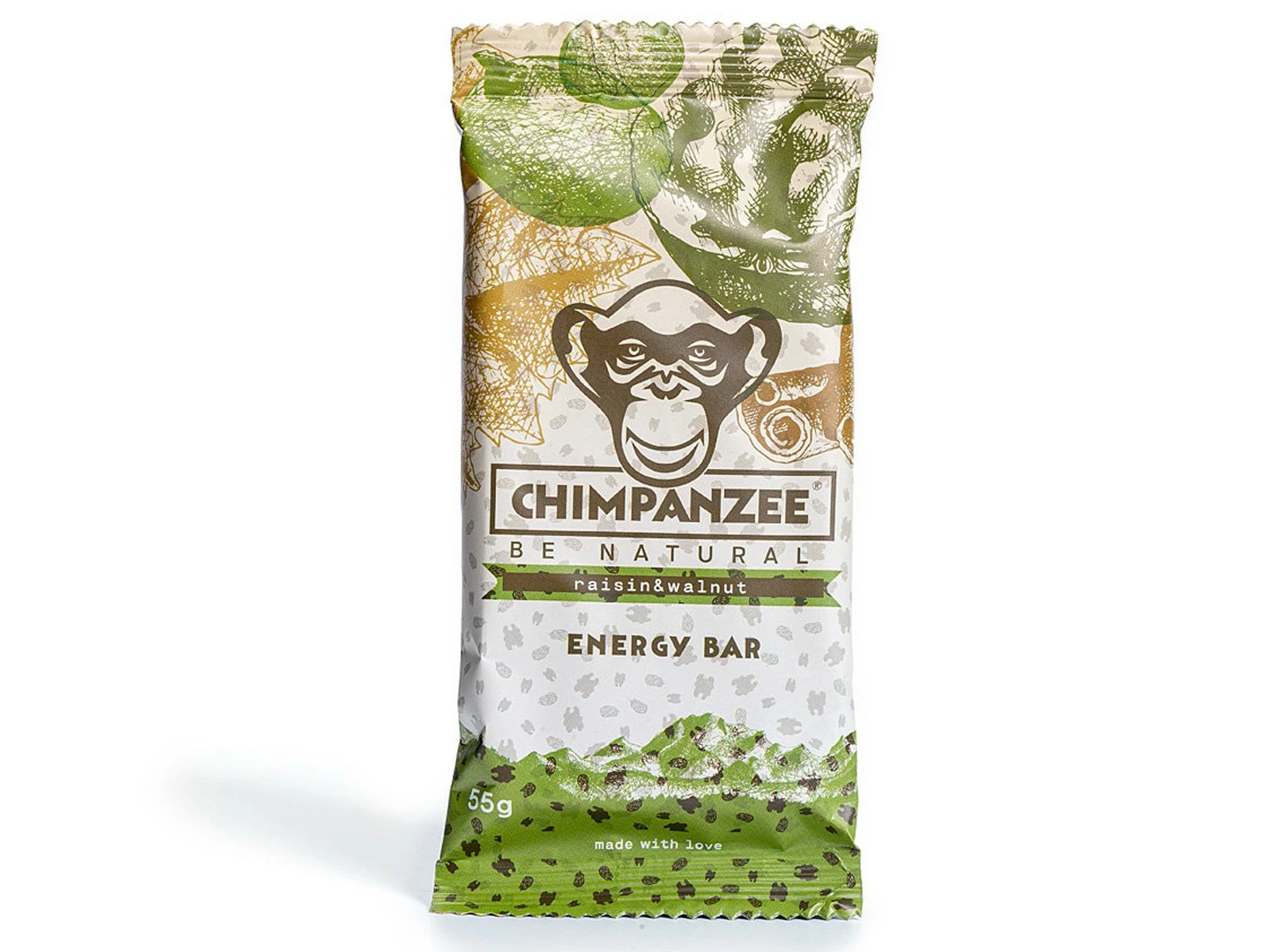 Chimpanzee Nutrition CHIMPANZEE Barre énergétique Raisin Noix - 65g