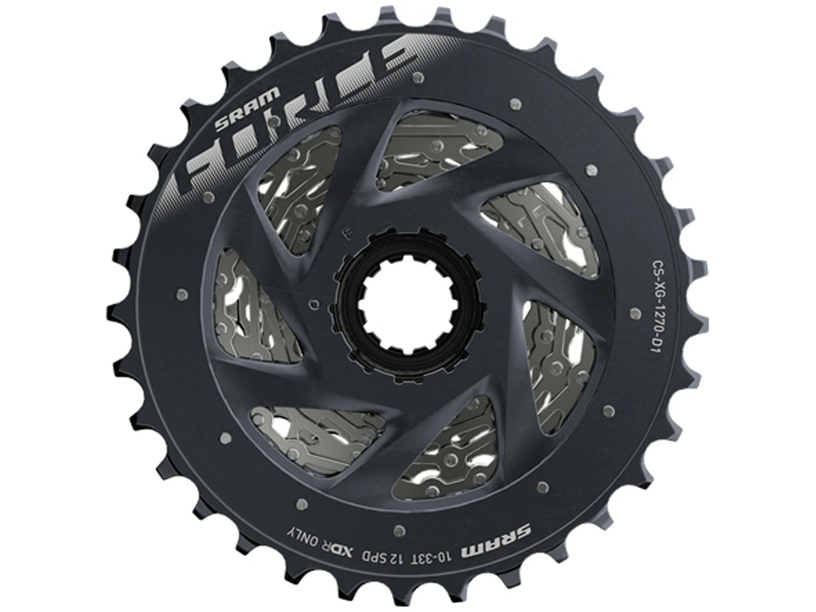 SRAM Force Cassette 12v 10-30 Dents XG-1270 Noir/argent – Image 3